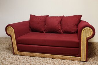 Rozkládací sedací souprava – pohodlná a praktická sedačka - 3