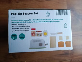 Kid land dřevěný toustovač set - 3