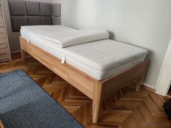 Dřevěná postel 90200 + špičková matrace Sensapol - 3