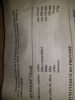 Tloušťkovačka KDR 250T - 3