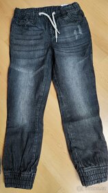 Chlapecké ryflové kalhoty 2x 128 - 3