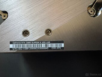 MSI rtx 3080, 10gb SUPRIM - 3