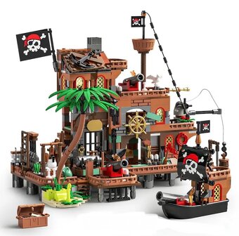 Stavebnice typu LEGO Pirátská pevnost – Stavebnice plná dobr - 3