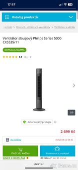 Ventilátor sloupový Philips Series 5000 CX5535/11 - 3
