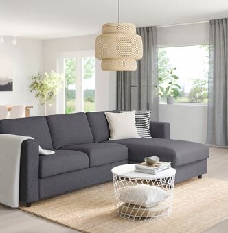 Gauč IKEA VIMLE jako nový, šedá - 3