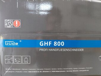 Řezačka dlažby Güde GHF 800, - 3