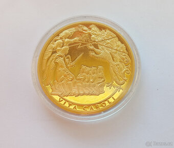 Pamětní medaile Vita Caroli – zlacená 999/1000 - 3