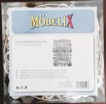 NOVÝ lustr - bílé kruhy s duhovými odlesky - 3