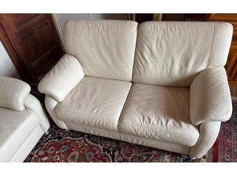 Moderní kožená sedací souprava 3+2, 3338 - 3