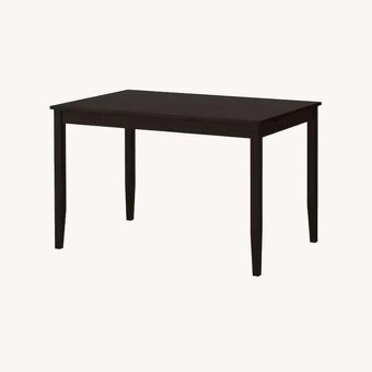 IKEA jídelní stůl LERHAMN černohnědá 118x74 - 3