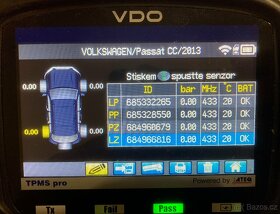 Originální čidla tlaku TPMS Passat CC Tiguan - 3