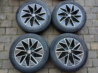 ALU kola,sada,ŠKODA SLAGARD,originál,205/55 R17,5x112,TOP - 3