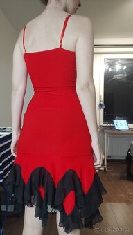 Červené šaty velikost S (36) - 3