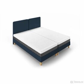 Tmavě modrá  dvoulůžková postel 160x200 cm Lotus - 3