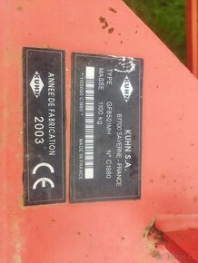 Obraceč píce KUHN GF 8501MH - 3