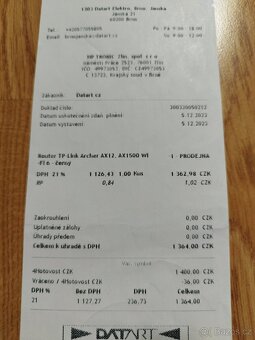 Tp-Link Archer AX12, AX1500 WiFi6 4xGb Router - 3