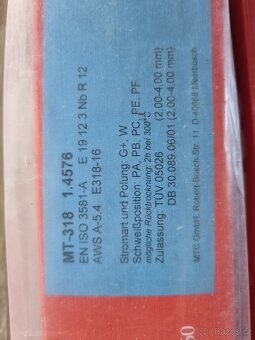 4x elektrody MT-318 nerez - 3,25mm x 350mm - 5kg - 3