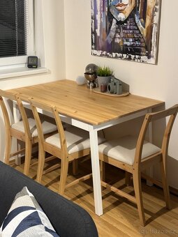 3× jídelní židle IKEA PINNTORP – přírodní styl, jako nové - 3