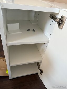 2x horní skříňka 30x60cm Ikea Metod Voxtorp lesklá bílá - 3