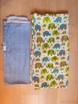 Látkové pleny T-Tomi – 9 ks 75×75 + 1 ks 120×120, nové - 3