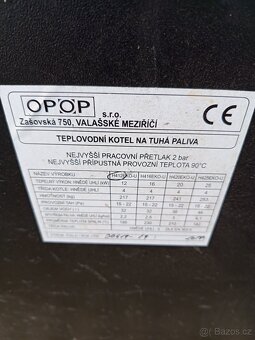 Teplovodní kotel OPOP 412 u - 3