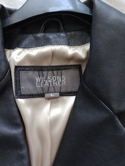 Černý kožený kabát Wilson Leathers dovoz USA - 3