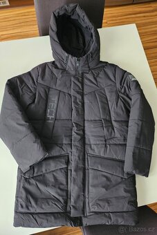 Dětský zimní černý kabát vel.140 - 3