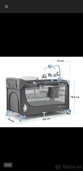 Kinderkraft cestovní postýlka s příslušenstvím Joy Blue - 3