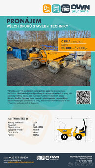 Půjčovna / pronájem / dumper / - 3