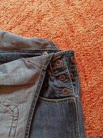 Těhotenské kalhoty / džíny s laclem, vel. L - 3
