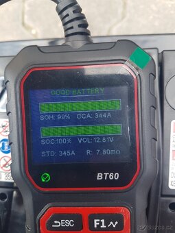 Autobaterie Original Toyota YUASA 12V 55Ah 345A použita - 3