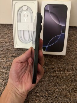 Apple iPhone 16 Pro 256gb Black Titan. 100% baterie, zaruka. - 3