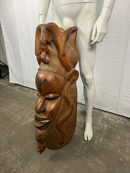 Velká africká dřevěná maska (602010) - 3