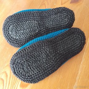 Háčkované mokasíny Handmade, 210 mm - 3