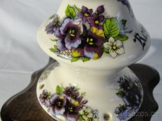 Porcelánový, velký, stolní, mlýnek na kávu - květiny 1 - 3