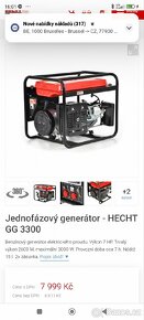 Prodám elektrocentrálu Hecht 3kw - 3
