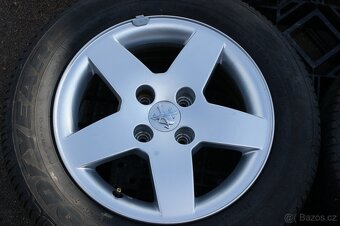 hezky stav 4ks alu original vozy Peugeot a Citroe letni pneu - 3