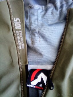 Khaki softshellová bunda s kapucí Northfinder --vel.M - 3