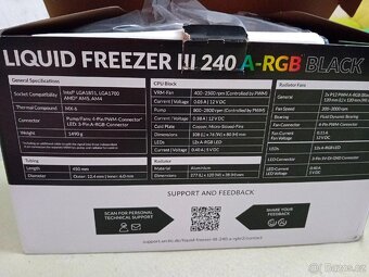 ARCTIC Liquid Freezer III 240 A-RGB Black - 3