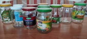 Zavařovací sklenice se šroubovacím uzávěrem. Plechové dózy. - 3
