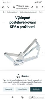 Výklopné postelové kování - 3