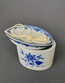 Krásná porcelánová doza na cukroví nebo šperkovnice Hutschen - 3