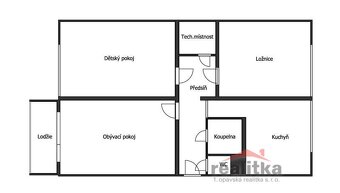 Pronájem bytu 3+1, 76 m2, ul. Otická, Opava - 3