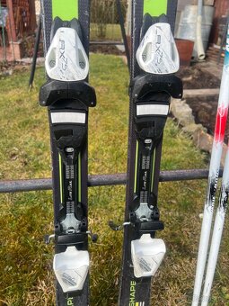 Lyže vč. vázání 130 cm, hůlky a lyžáky - 3