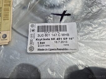 16" kryt kola (poklice) Škoda Superb I (3U) 3U0601147C MHB  - 3