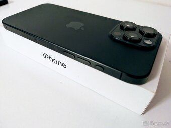 Apple iPhone 15 PRO MAX 256gb black titan TOP stav - 3