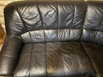 Celokožená souprava do L + křeslo - 3