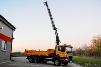 SCANIA P380 6X4 SKLÁPĚČ / VYKLÁPĚČ + HYDRAULICKÁ RUKA EU-4 - 3