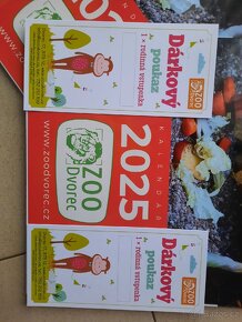 Prodám 2x rodinná vstupenka, 2x kalendář 2025 ZOO Dvorec - 3