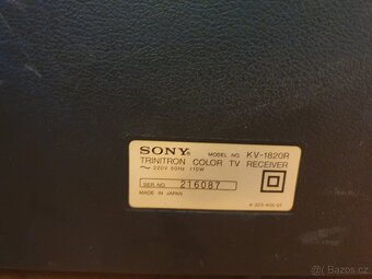 Televize Sony Trinitron KV-1820r retro - 3